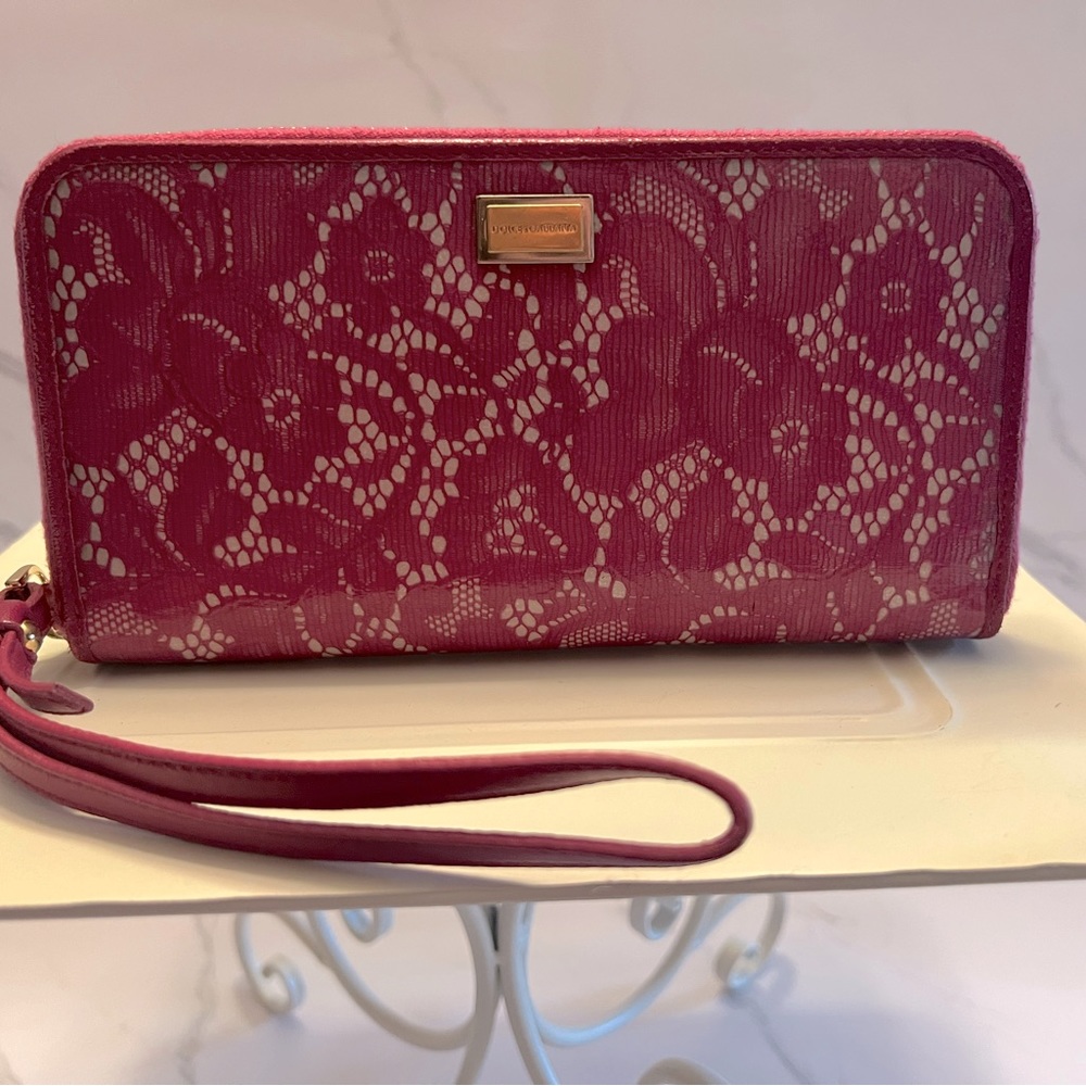 Dolce & Gabbana zip around wallet.  Gently pre loved